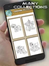 Pony Coloring Book Pages Screen Shot 5