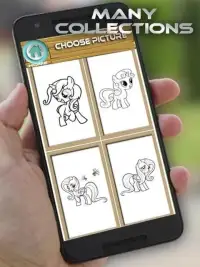 Pony Coloring Book Pages Screen Shot 4