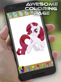 Pony Coloring Book Pages Screen Shot 10