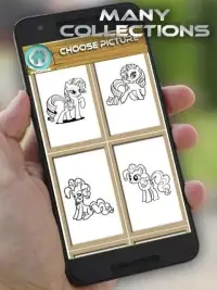 Pony Coloring Book Pages Screen Shot 3