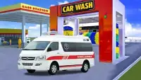 Ambulance Car Washing:Best Car Parking Game Screen Shot 3