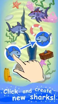 Angry Shark Evolution - Idle Cute Clicker Tap Game Screen Shot 4
