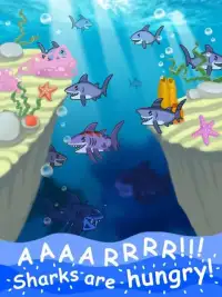 Angry Shark Evolution - Idle Cute Clicker Tap Game Screen Shot 2