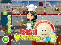 dish washing : girls cleaning kitchen game Screen Shot 9