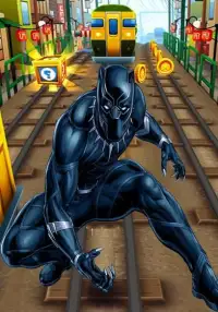 Black Subway Panther Run 3D Screen Shot 0