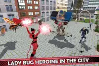 Multi Lady Bug vs Robotic Villains Screen Shot 7