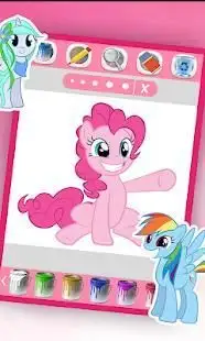 coloring my little pony mlp unicorn Screen Shot 5