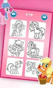 coloring my little pony mlp unicorn Screen Shot 3