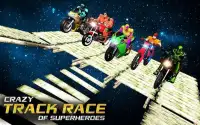 Superhero Moto Bike Race: Impossible Stunts Screen Shot 0