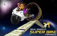 Superhero Moto Bike Race: Impossible Stunts Screen Shot 2