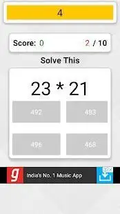 MQ-Math Quiz Screen Shot 4