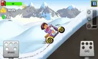 Little Dora Scooter Hill Racing - dora games free Screen Shot 3