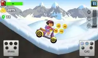 Little Dora Scooter Hill Racing - dora games free Screen Shot 4