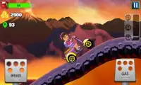 Little Dora Scooter Hill Racing - dora games free Screen Shot 0