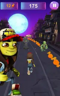 Zombie Subway Halloween Runners Screen Shot 4