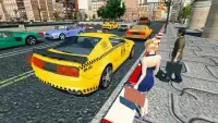Amazing Taxi City Cab Driver Pickup Driving Sim Screen Shot 6