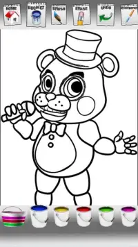 Five nights coloring book game Screen Shot 3