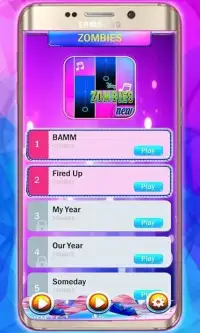 Zombies Piano Tiles GAME Screen Shot 1