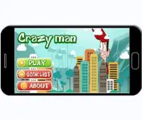 Jumping Crazy Man Screen Shot 1