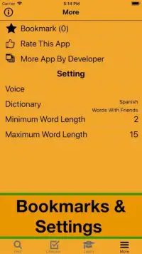 Español WWF Scrabble Wordfeud Cheat Screen Shot 5