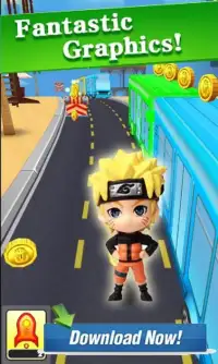 Subway Adventure Naruto-Clash of Ninja Screen Shot 1