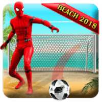 Superhero Beach Soccer : Real Football Game 2018