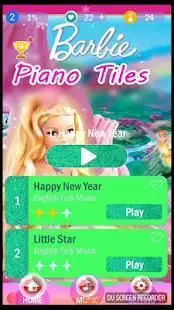 Barbie piano magic tiles Screen Shot 0