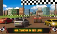 Tractor Racing With Cars Screen Shot 13
