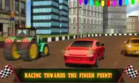 Tractor Racing With Cars Screen Shot 10