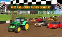 Tractor Racing With Cars Screen Shot 14