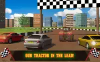 Tractor Racing With Cars Screen Shot 8