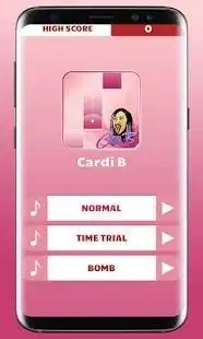 Cardi B Piano Game Screen Shot 2