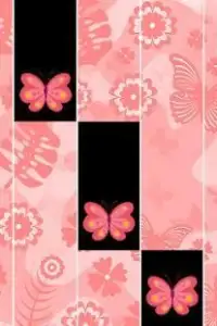 Pink Butterfly Piano Tiles Screen Shot 3