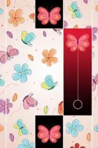 Pink Butterfly Piano Tiles Screen Shot 1