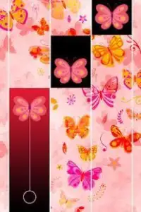 Pink Butterfly Piano Tiles Screen Shot 0