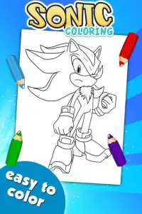 Sonic Hero Coloring Game Screen Shot 2