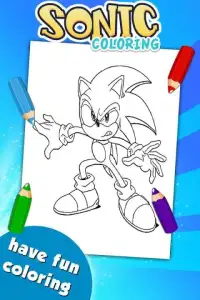Sonic Hero Coloring Game Screen Shot 3