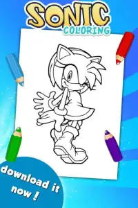 Sonic Hero Coloring Game Screen Shot 0