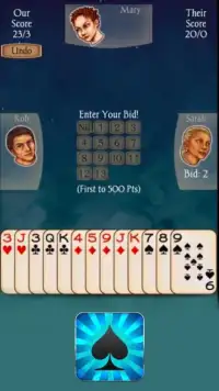 Spades Classic Plus : Free Offline Card Game Screen Shot 0