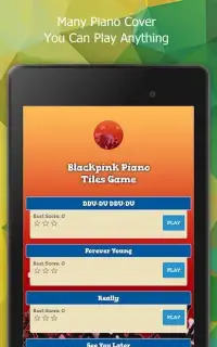 Blackpink Piano Tap Tiles Game Screen Shot 2