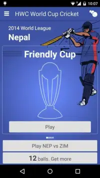 Hit Wicket Cricket 2018 - World Cup League Game Screen Shot 0