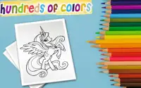 Pony coloring pages Screen Shot 0