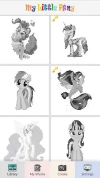 My Unicorn Pony Pixel Art Screen Shot 2