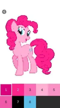 My Unicorn Pony Pixel Art Screen Shot 1
