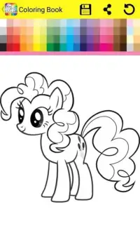 Coloring Book Little Pony Screen Shot 0