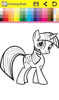 Coloring Book Little Pony Screen Shot 2