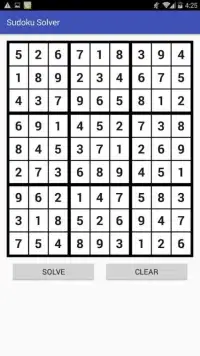 Sudoku Solver Screen Shot 1