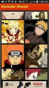 Puzzle of Naruto images Screen Shot 0