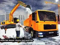 Winter Snow Truck Excavator 3D Screen Shot 4