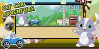 Cat Adventure - Racing Animal Car Screen Shot 2